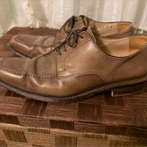 Mercanti Fiorentini Brown Leather Oxfords